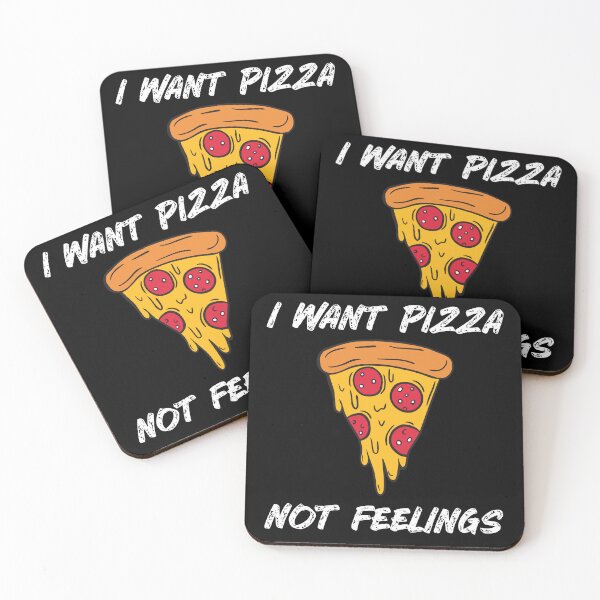 Item preview, I Want Pizza Not Feelings Funny Food Lover Pizza designed and sold by teeshop87.