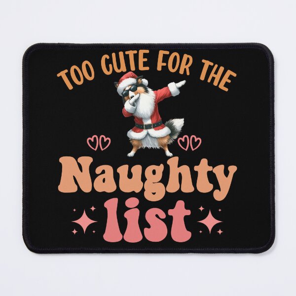 Item preview, "Too Cute for the Naughty List: Dabbing Collie Christmas Delight" designed and sold by Xhevahir.