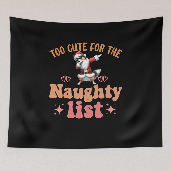Item preview, "Too Cute for the Naughty List: Dabbing Collie Christmas Delight" designed and sold by Xhevahir.