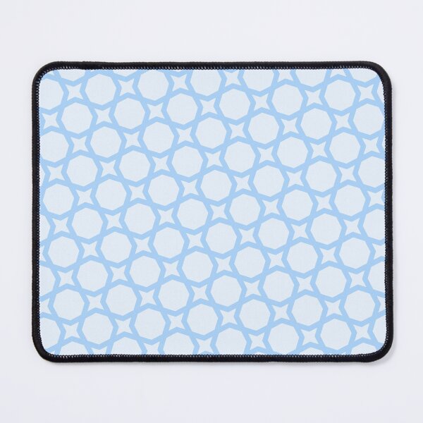 Item preview, Sky Light Blue Star Octagonal Optical Illusion Bubbly 20-30s Gentle Calm Scandinavian Pattern designed and sold by PenguinForests.