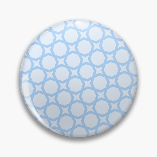 Item preview, Sky Light Blue Star Octagonal Optical Illusion Bubbly 20-30s Gentle Calm Scandinavian Pattern designed and sold by PenguinForests.
