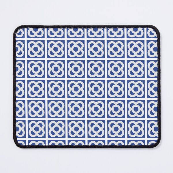 Item preview, Flower Tiles - Minimalist Retro Style - Dark blue designed and sold by TalBright.