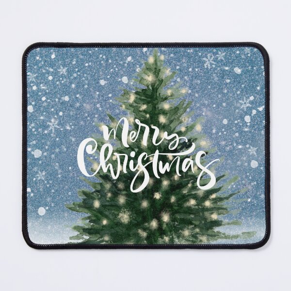 Item preview, Merry Christmas Tree in Snow! designed and sold by TidyKitchenInc.