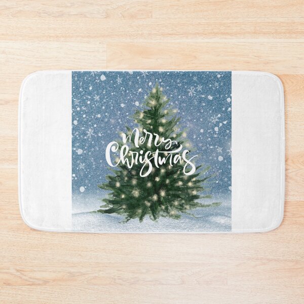 Item preview, Merry Christmas Tree in Snow! designed and sold by TidyKitchenInc.