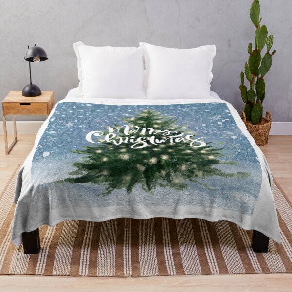 Item preview, Merry Christmas Tree in Snow! designed and sold by TidyKitchenInc.