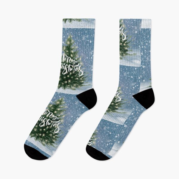 Item preview, Merry Christmas Tree in Snow! designed and sold by TidyKitchenInc.