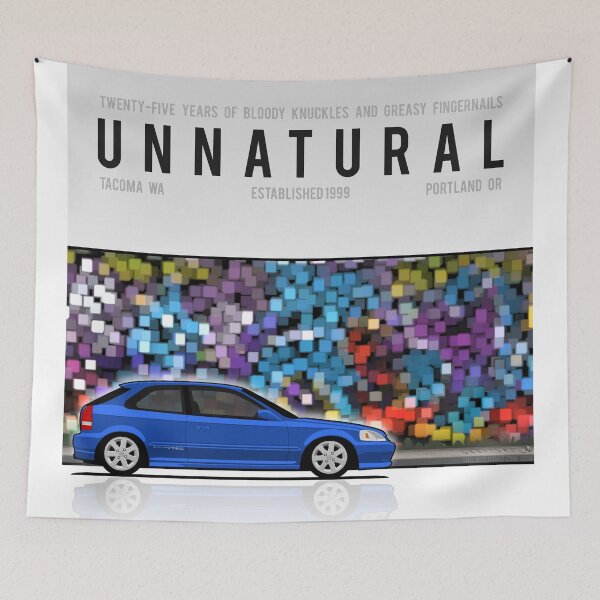 Item preview, Unnatural Car Club PNW: Electron Blue Hatchback EJ designed and sold by The Last Lugnut.