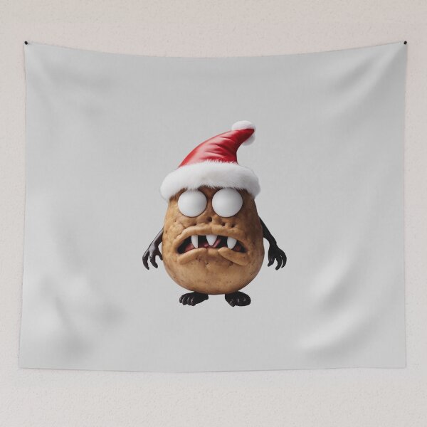 Item preview, Monster Potato Santa Claus - Who was naughty? Today there is the rod! designed and sold by SheepAttack.