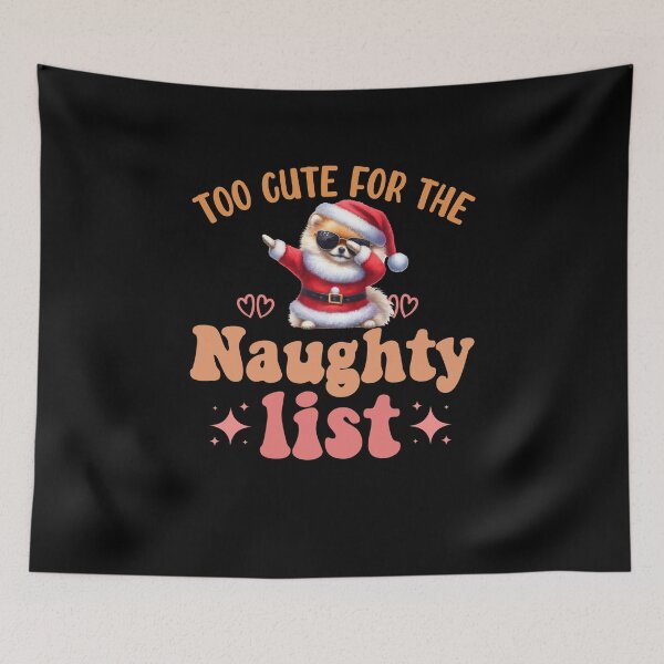 Item preview, "Too Cute for the Naughty List: Dabbing Pomeranian Christmas Delight" designed and sold by Xhevahir.