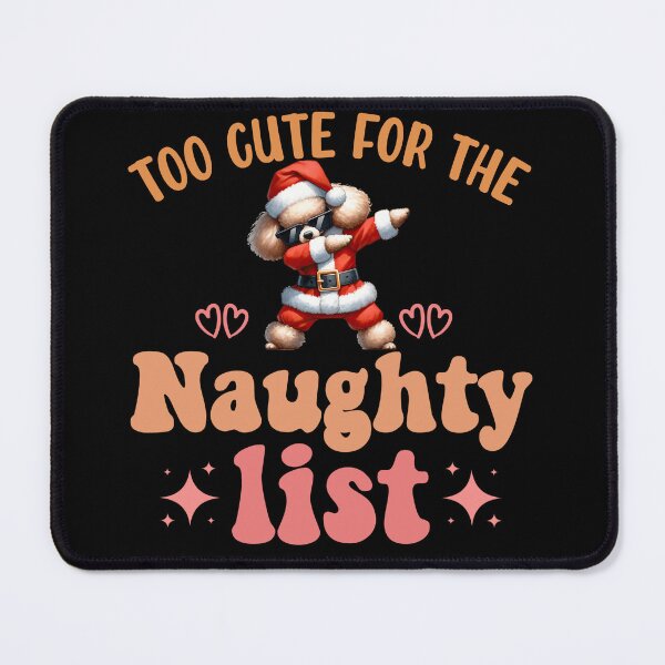 Item preview, "Too Cute for the Naughty List: Dabbing Poodle Christmas Delight" designed and sold by Xhevahir.
