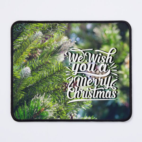 Item preview, We Wish You a Merry Christmas Pine Tree designed and sold by TidyKitchenInc.