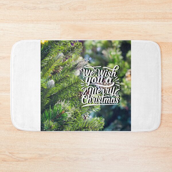 Item preview, We Wish You a Merry Christmas Pine Tree designed and sold by TidyKitchenInc.