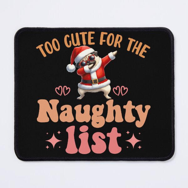 Item preview, "Too Cute for the Naughty List: Dabbing Pug Christmas Delight" designed and sold by Xhevahir.