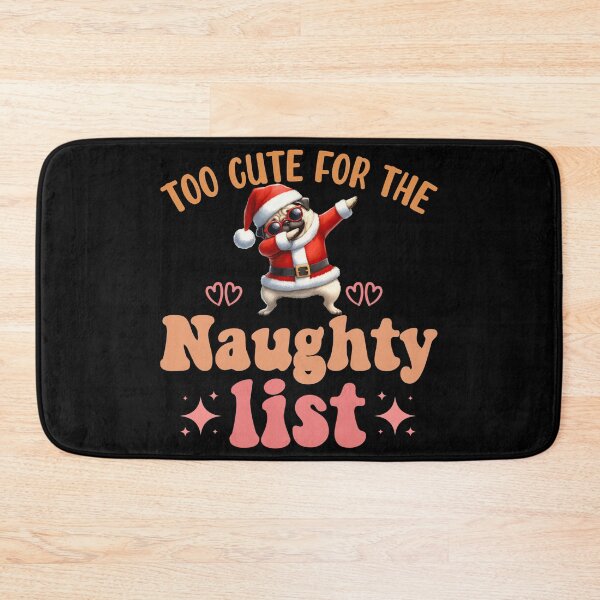 Item preview, "Too Cute for the Naughty List: Dabbing Pug Christmas Delight" designed and sold by Xhevahir.