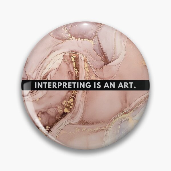Item preview, Interpreting Is An Art Pink Marble designed and sold by Neeshki.