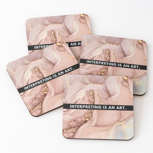 Item preview, Interpreting Is An Art Pink Marble designed and sold by Neeshki.