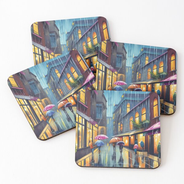 Item preview, The Jordaan district in the rain designed and sold by ArtsDestination.