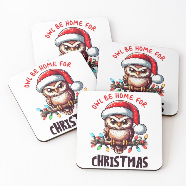 Item preview, Owl Be Home For Christmas designed and sold by UnrealQuake.