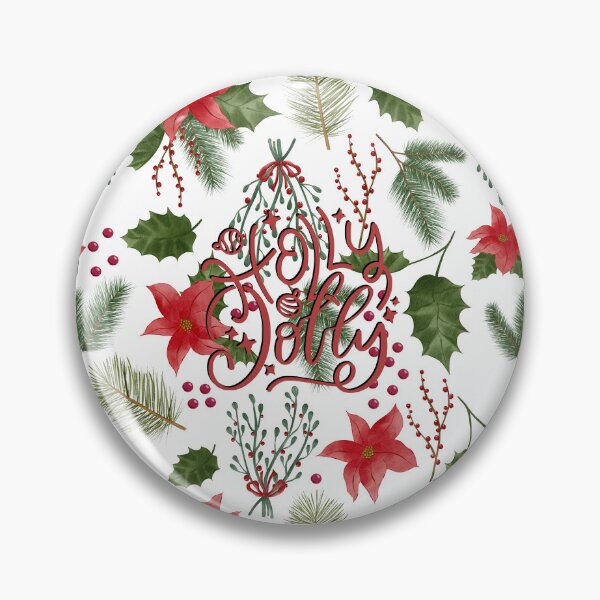 Item preview, Holly Jolly Poinsettia Pattern! designed and sold by TidyKitchenInc.