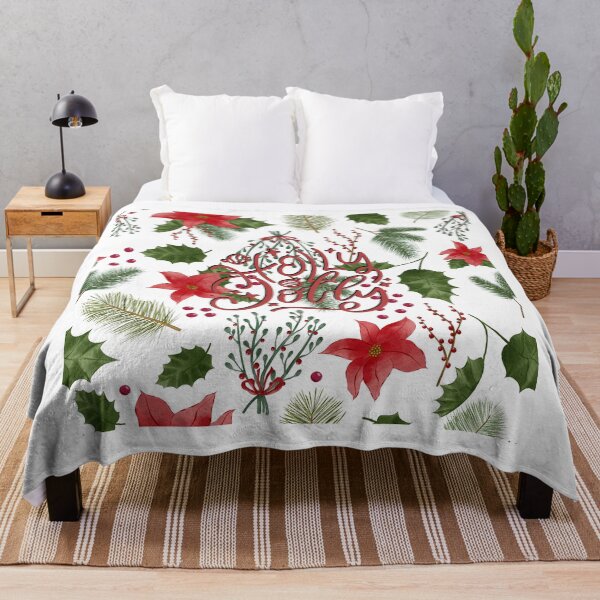 Item preview, Holly Jolly Poinsettia Pattern! designed and sold by TidyKitchenInc.