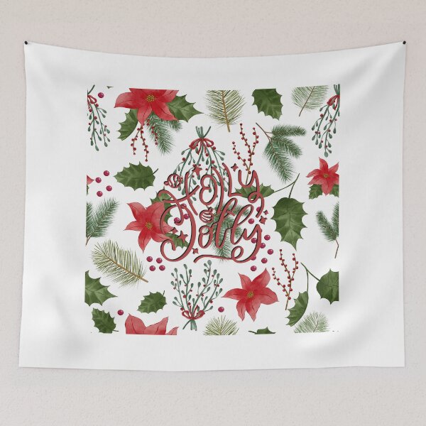 Item preview, Holly Jolly Poinsettia Pattern! designed and sold by TidyKitchenInc.