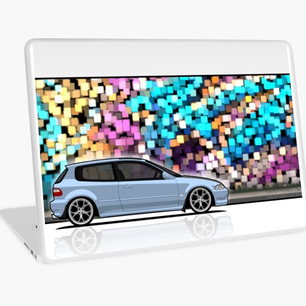 Unnatural Car Club PNW: Blue Hatchback EH Laptop Skin