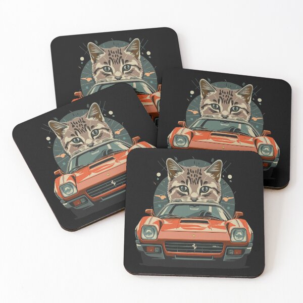 Item preview, Cat Driving A Ferrari designed and sold by Threadsway.
