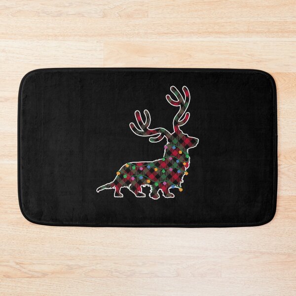 Item preview, Long Haired Dachshund Red and Green Plaid Christmas Lights designed and sold by Hic21.