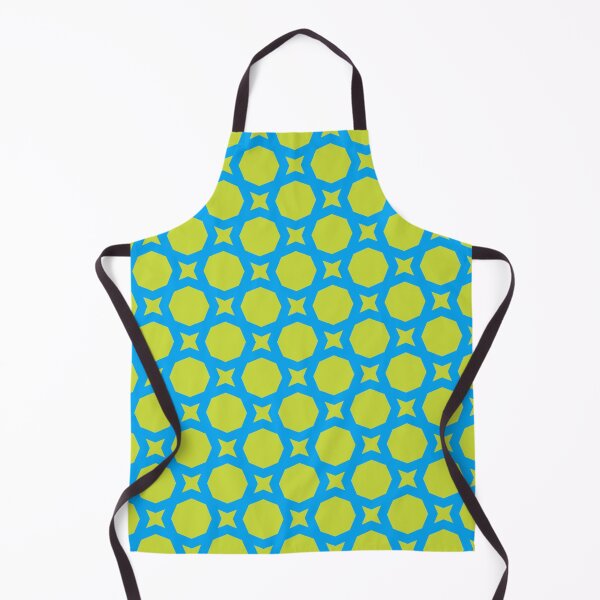 Item preview, Blue Green Angle Rectangle Star Memphis Exciting 1980s Pop Art Citrus Tropical Sea Summer Pattern designed and sold by PenguinForests.
