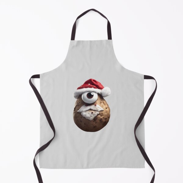 Item preview, Fake potato Santa Claus with googly eyes designed and sold by SheepAttack.