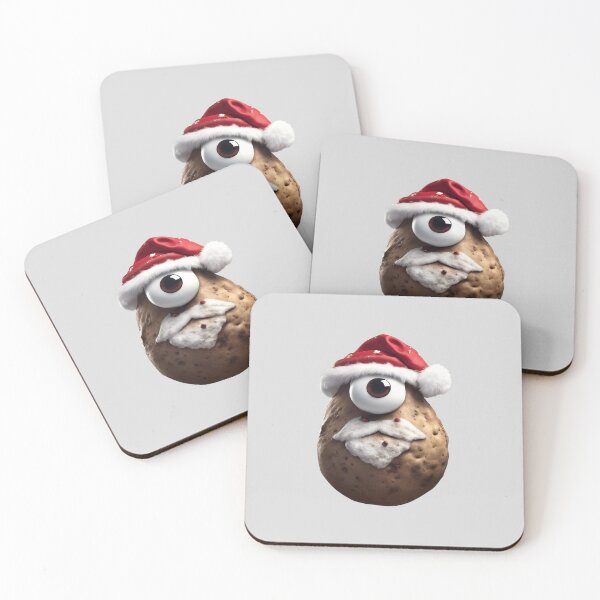 Item preview, Fake potato Santa Claus with googly eyes designed and sold by SheepAttack.