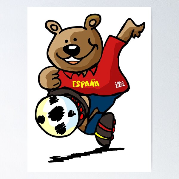 Item preview,  SPANISH TEAM FOOTBALL BEAR designed and sold by camyss23.