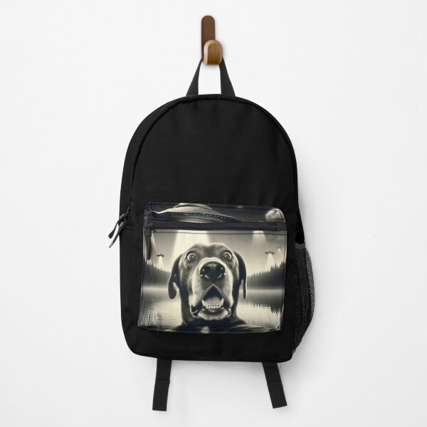 Item preview, Dog selfie with UFO designed and sold by TomFrontierArt.