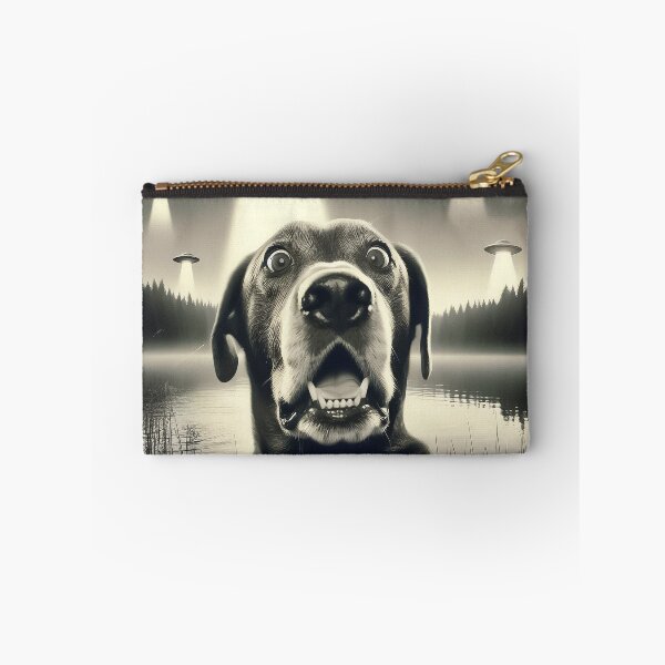 Item preview, Dog selfie with UFO designed and sold by TomFrontierArt.