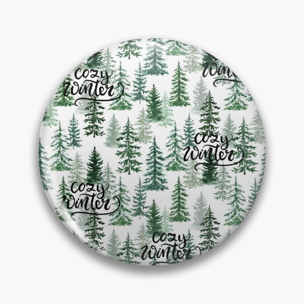 Item preview, Cozy Winter Pine Tree Pattern! designed and sold by TidyKitchenInc.