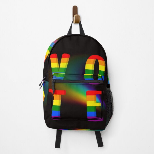 Item preview, VOTE-Rainbow-Black Background  designed and sold by Trendi61.