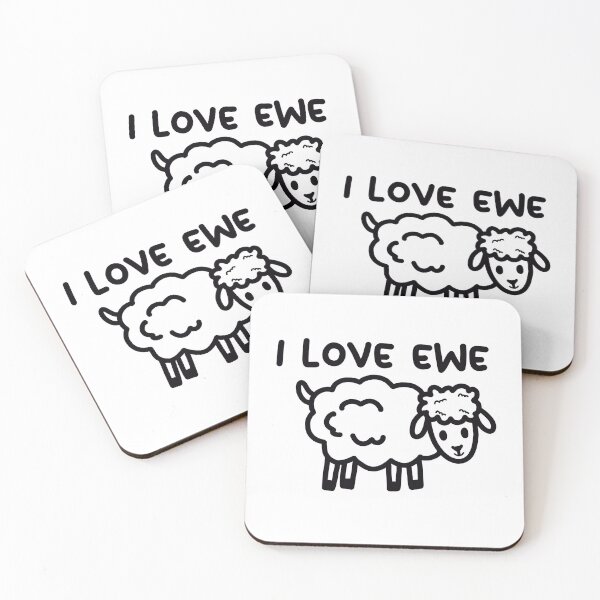 Item preview, I love ewe (b&w) designed and sold by SadieMarsh18.