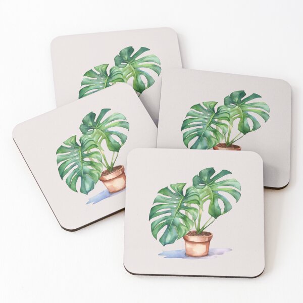 Item preview, Watercolor Monstera designed and sold by cozyvintage.
