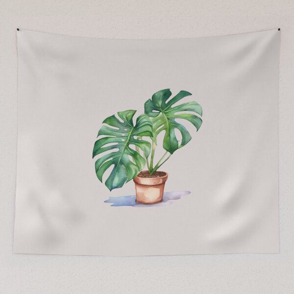 Item preview, Watercolor Monstera designed and sold by cozyvintage.