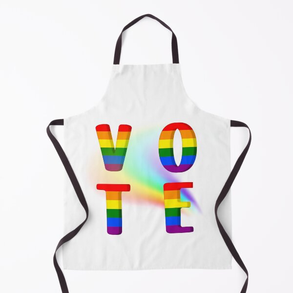 Item preview, VOTE-Rainbow-White Background designed and sold by Trendi61.