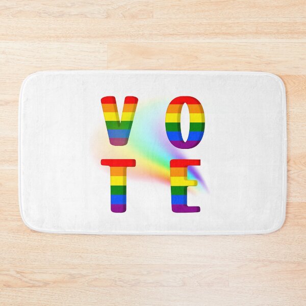 Item preview, VOTE-Rainbow-White Background  designed and sold by Trendi61.