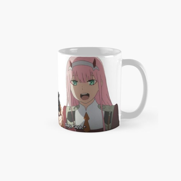 Zero Two Darling White Mug Coffee Cup Milk Tea Cups Gift For Friends Zero  Two Anime Darling In The Franxx Darling 02 Franxx 002 - AliExpress