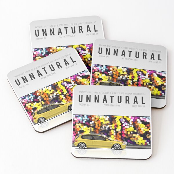 Item preview, Unnatural Car Club PNW: Yellow Hatchback EH designed and sold by The Last Lugnut.