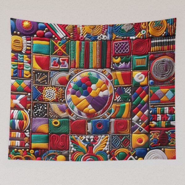 Item preview, Adinkra Symbols Inspired Tapestry Pattern - 02 designed and sold by MyEbonyYou.