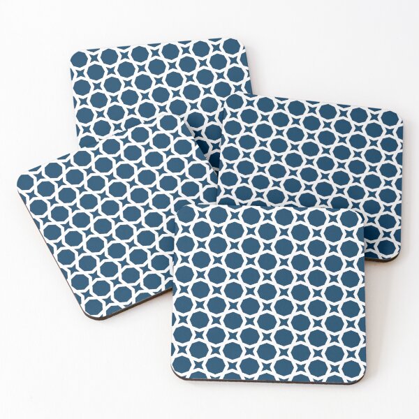 Item preview, Navy Blue White Triangle Zigzag Star Classic Nautical Geometric Preppy Maritime Pattern designed and sold by PenguinForests.