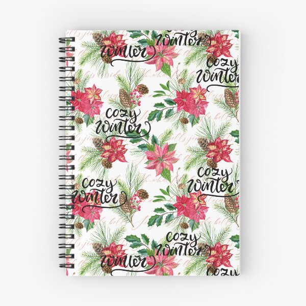 Item preview, Cozy Winter Poinsettia Pattern! designed and sold by TidyKitchenInc.