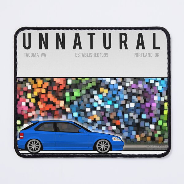 Item preview, Unnatural Car Club PNW: Blue Hatchback EJ designed and sold by The Last Lugnut.