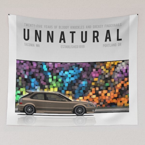 Item preview, Unnatural Car Club PNW: Brown Hatchback EJ designed and sold by The Last Lugnut.