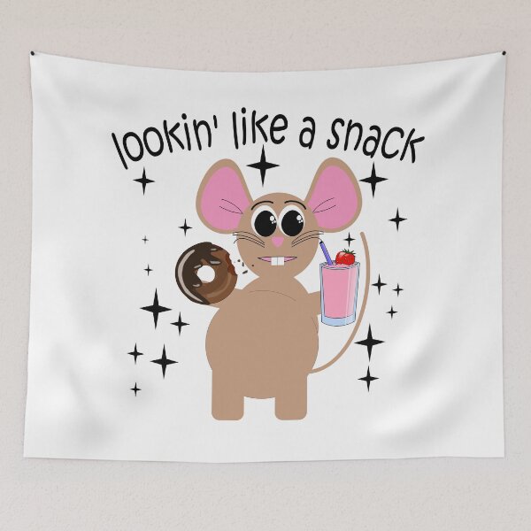Item preview, Lookin' Like A Snack, Funny Mouse Eating A Snack, Cute Mouse designed and sold by mamahellfire31.