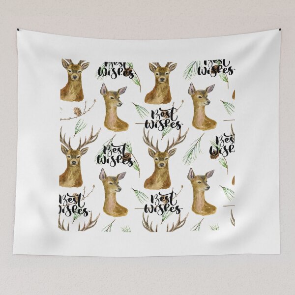 Item preview, Best Wishes Deer Pattern! designed and sold by TidyKitchenInc.